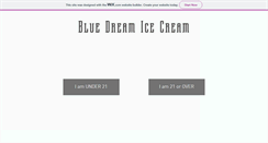 Desktop Screenshot of bluedreamicecream.com